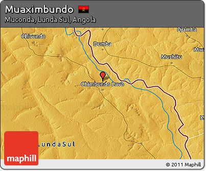 Physical 3D Map of Muaximbundo