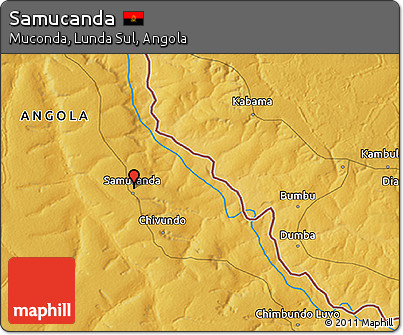 Physical 3D Map of Samucanda