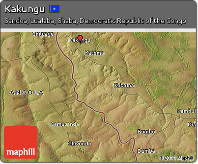 Satellite 3D Map of Kakungu