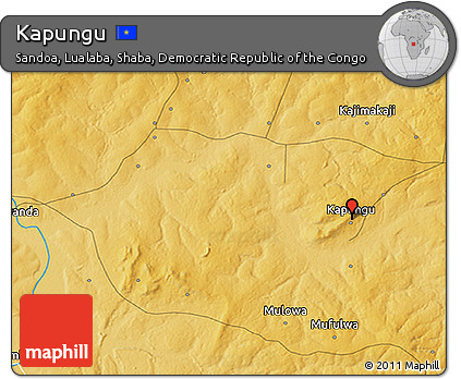 Physical 3D Map of Kapungu