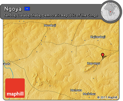 Physical 3D Map of Ngoya