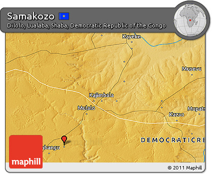 Physical 3D Map of Samakozo
