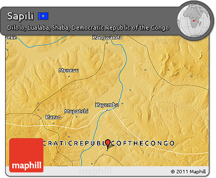 Physical 3D Map of Sapili