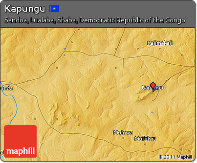 Physical 3D Map of Kapungu