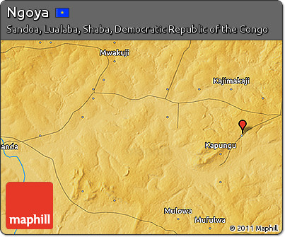 Physical 3D Map of Ngoya