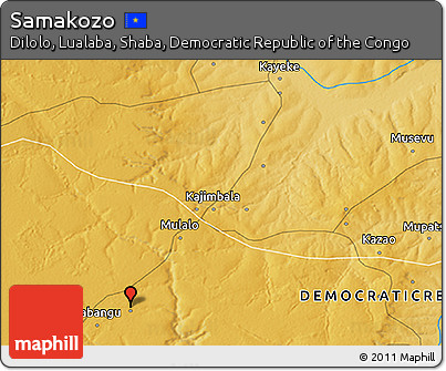 Physical 3D Map of Samakozo
