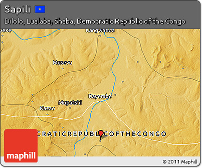 Physical 3D Map of Sapili