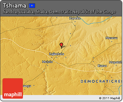 Physical 3D Map of Tshiama