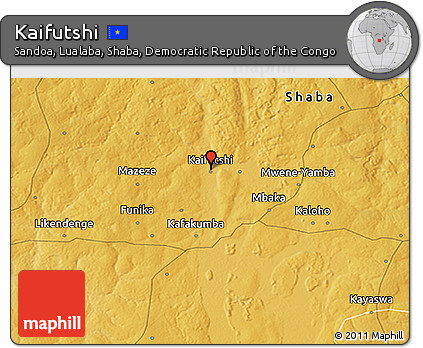 Physical 3D Map of Kaifutshi