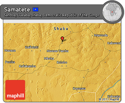 Physical 3D Map of Samatete