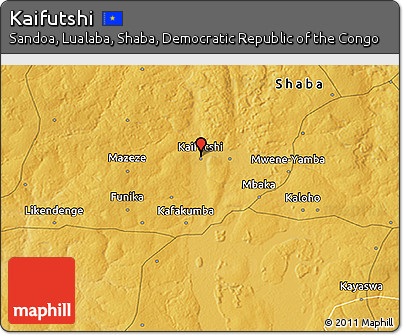Physical 3D Map of Kaifutshi