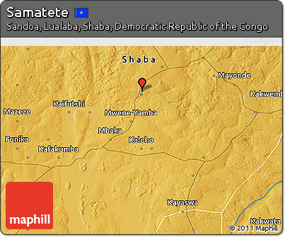Physical 3D Map of Samatete