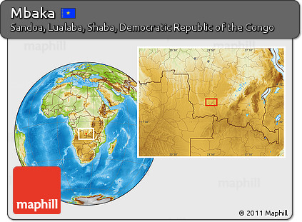 Physical Location Map of Mbaka