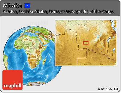 Physical Location Map of Mbaka