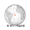 Outline Map of the Area around 9° 46' 31" S, 23° 43' 30" W, rectangular outline