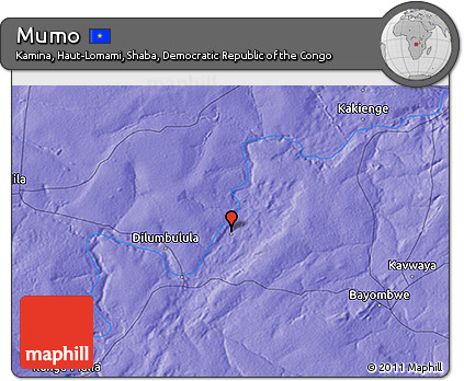 Political 3D Map of Mumo