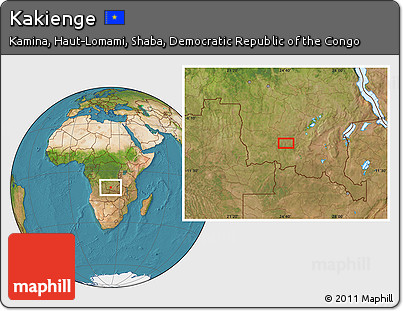 Satellite Location Map of Kakienge