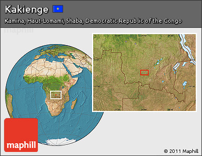 Satellite Location Map of Kakienge