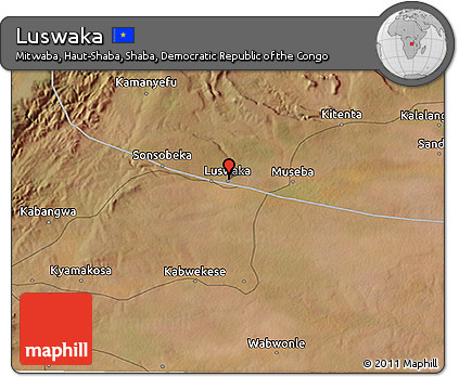 Satellite 3D Map of Luswaka
