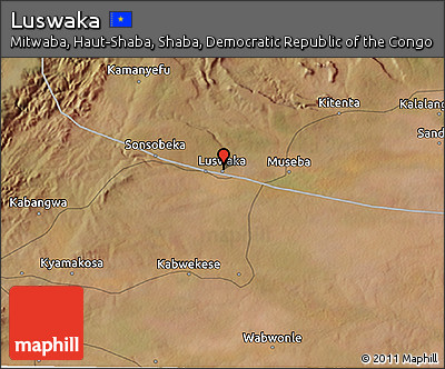Satellite 3D Map of Luswaka