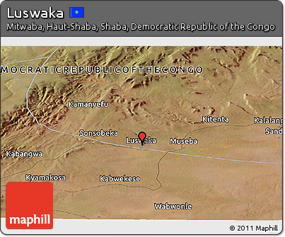 Satellite Panoramic Map of Luswaka