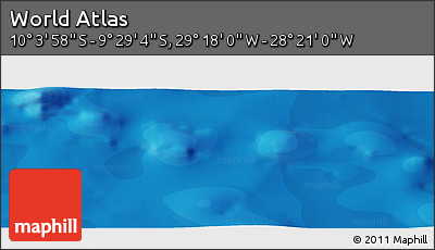 Political Panoramic Map of the Area around 9° 46' 31" S, 28° 49' 30" W