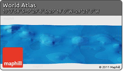 Political Panoramic Map of the Area around 9° 46' 31" S, 28° 49' 30" W