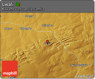 Physical 3D Map of Lwali