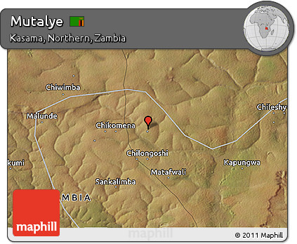 Satellite 3D Map of Mutalye