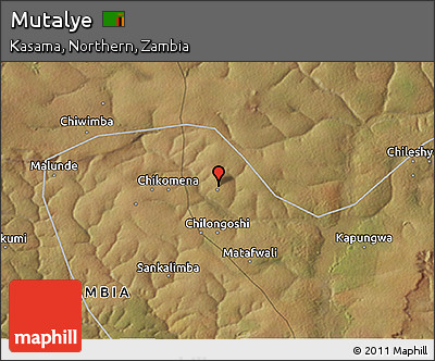 Satellite 3D Map of Mutalye