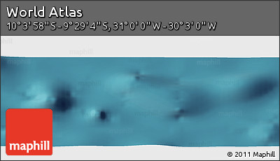 Satellite Panoramic Map of the Area around 9° 46' 31" S, 30° 31' 29" W