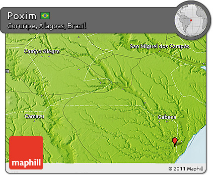 Physical 3D Map of Poxim