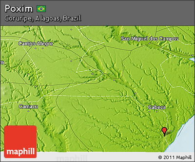 Physical 3D Map of Poxim