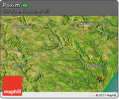 Satellite 3D Map of Poxim