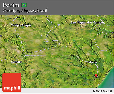 Satellite 3D Map of Poxim