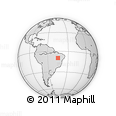 Outline Map of the Area around 9° 46' 31" S, 44° 58' 30" W, rectangular outline