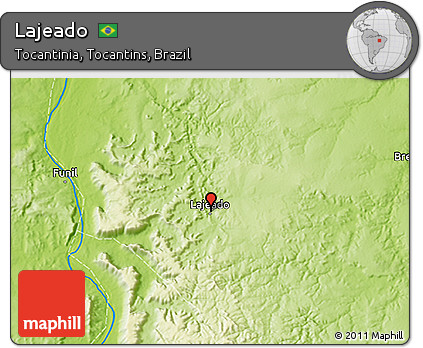 Physical 3D Map of Lajeado