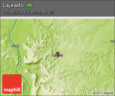 Physical 3D Map of Lajeado