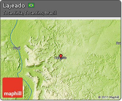 Physical 3D Map of Lajeado