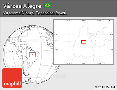 Blank Location Map of Várzea Alegre