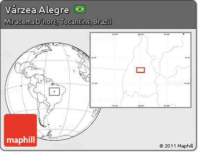 Blank Location Map of Várzea Alegre