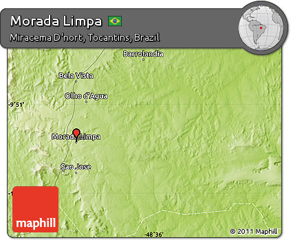 Physical Map of Morada Limpa