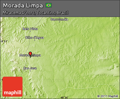 Physical Map of Morada Limpa