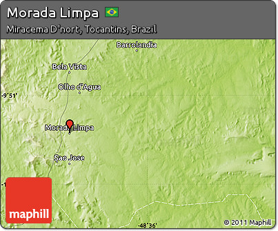 Physical Map of Morada Limpa