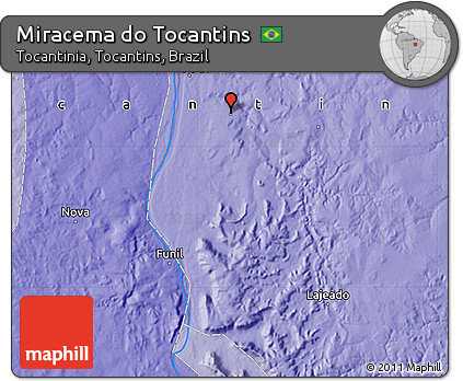 Political Map of Miracema Do Tocantins