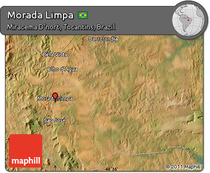 Satellite Map of Morada Limpa