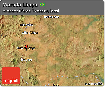 Satellite Map of Morada Limpa