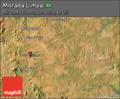Satellite Map of Morada Limpa