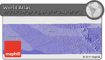 Political Panoramic Map of the Area around 9° 46' 31" S, 49° 13' 30" W