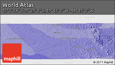 Political Panoramic Map of the Area around 9° 46' 31" S, 49° 13' 30" W